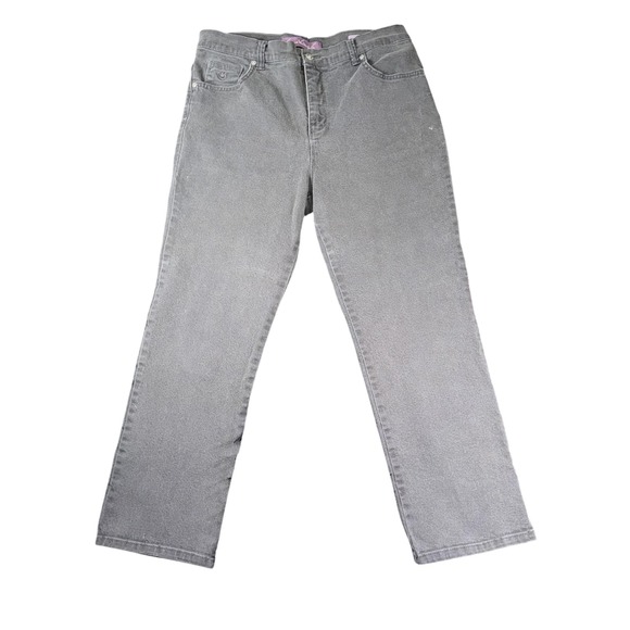 Gloria Vanderbilt Amanda Jeans Womens 12 Petite Short High Rise Stretch Denim - Picture 1 of 13